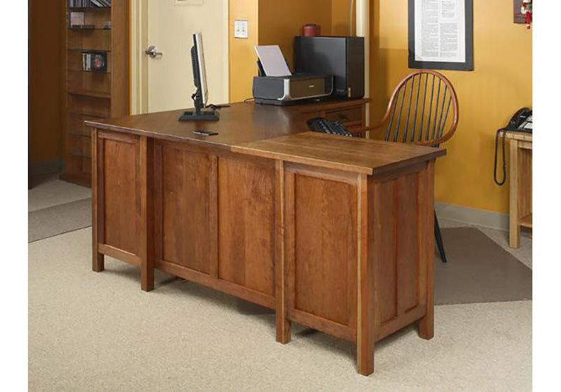 Craftsman Corner Desk Hardwood Artisans Handcrafted Office Furniture