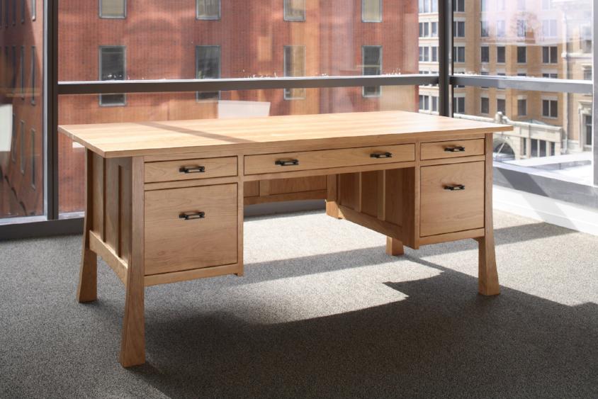 Glasgow Desk Collection Hardwood Artisans Handcrafted Office