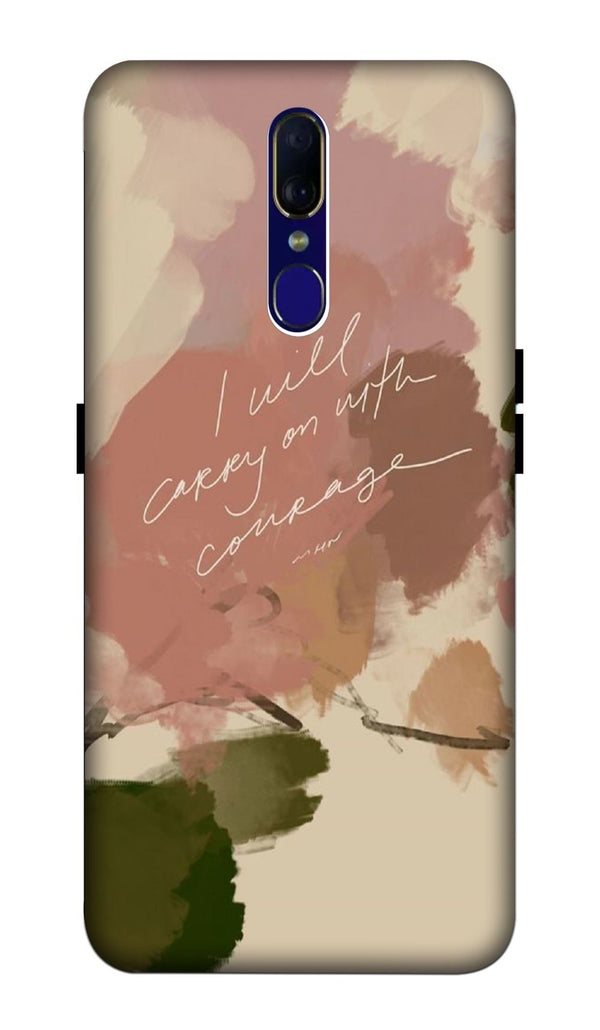 Courage paint splash Oppo F11 Back Cover