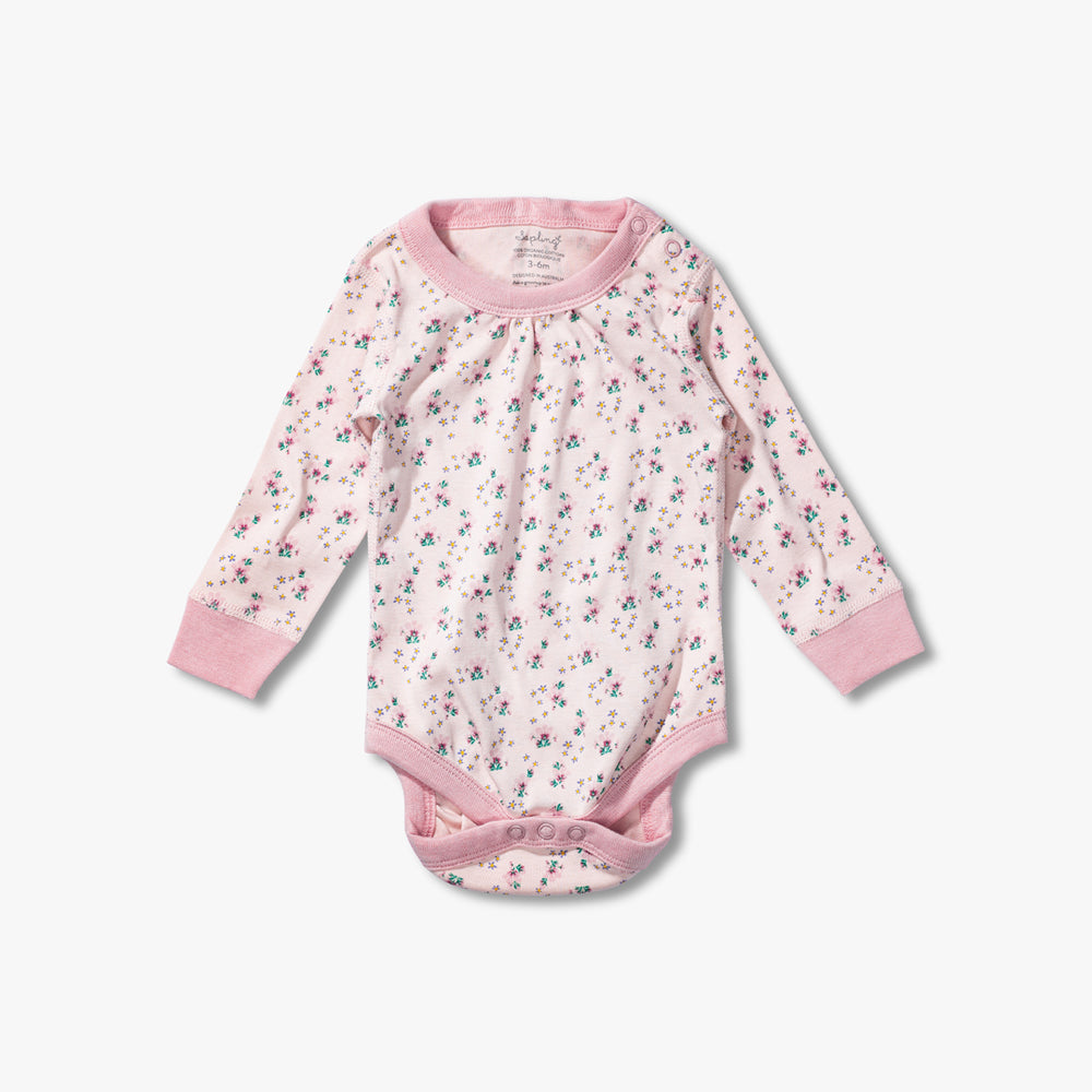 Organic Lace-sleeve Bodysuit : Sapling Child Canada