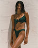 Ribbed Hunter Bikini Top - Emerald