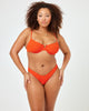 Ribbed Hunter Bikini Top - Pimento