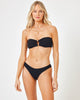 Ribbed Jasper Bikini Top - Black