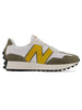Men's 327 Shoes - White/ Yellow/ Olive