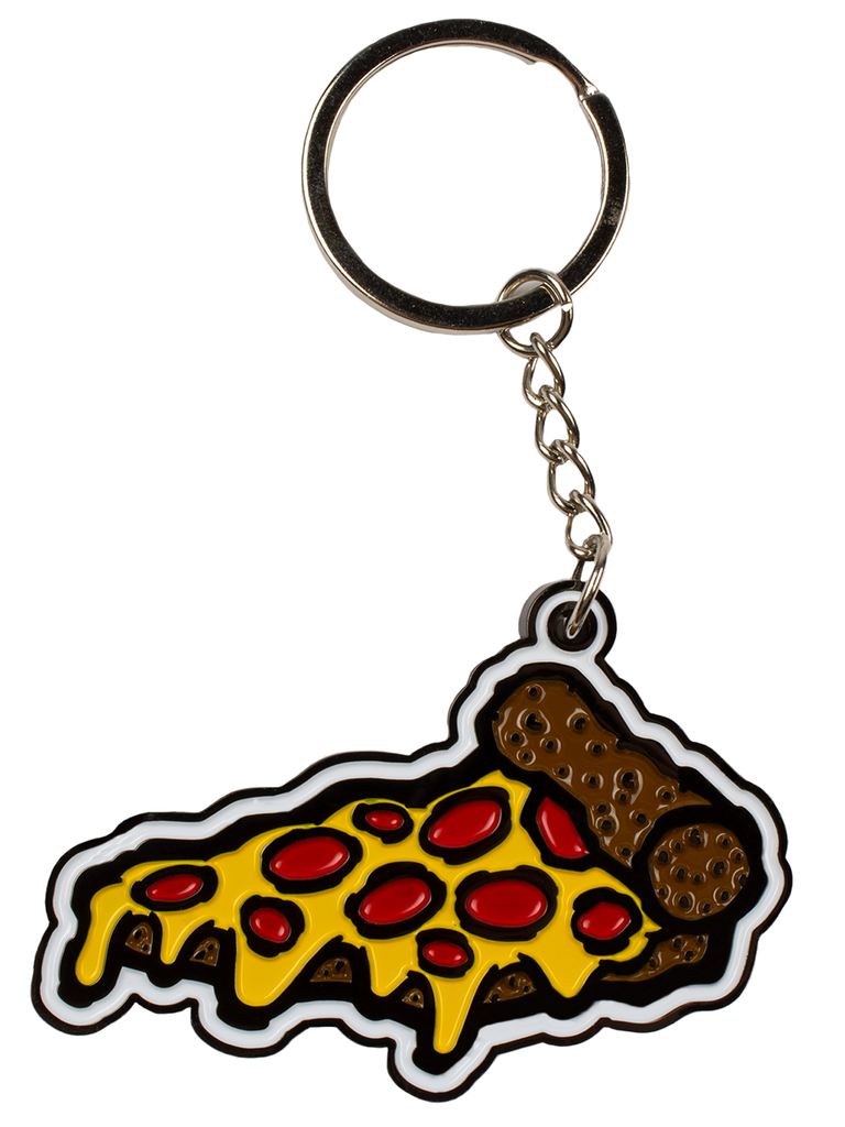 Pizza Party Keychain