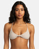 Linear Knotted Crossback Bikini Top