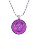 St. Christopher Necklace - Purple