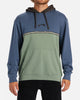 Wave Washed Blocked Pullover Hoodie