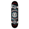 Hatched Red Blue Complete Skateboard