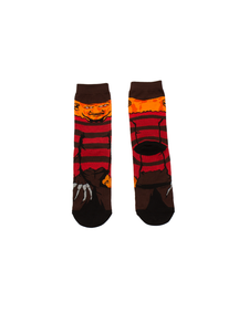 "Freddy Krueger" A Nightmare On Elm Street Crew socks