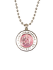 Jack's St. Christopher Necklace -Light  Pink/ White