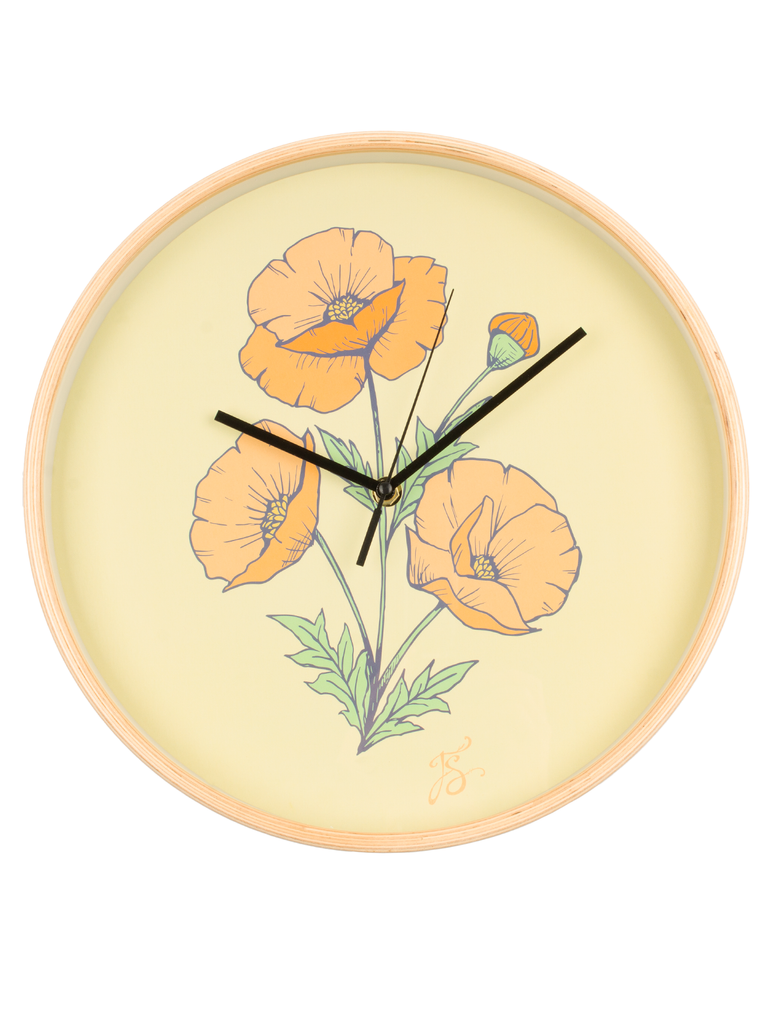 Poppy Flower Clock