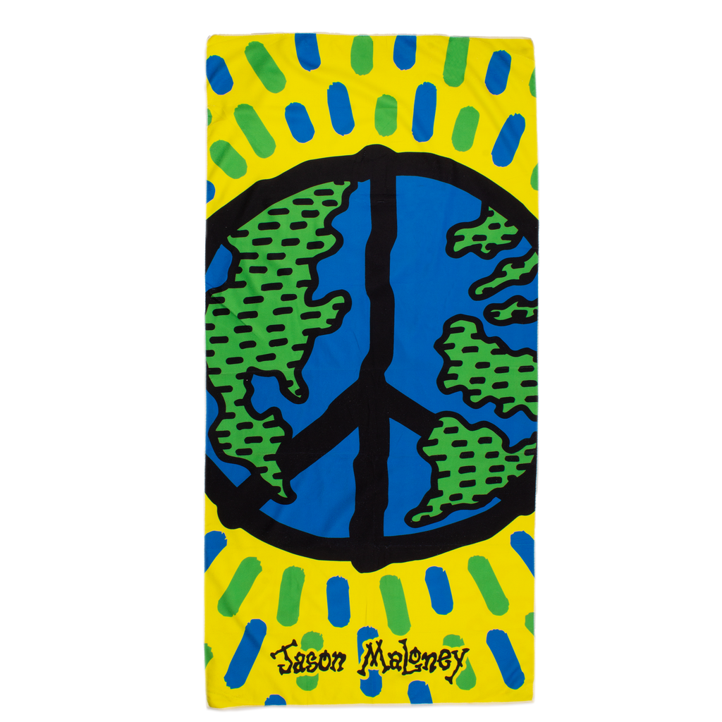 Jason Maloney's World Peace Beach Towel