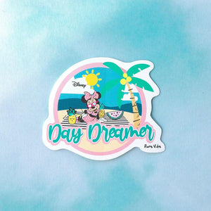 Minnie Mouse On The Beach Sticker