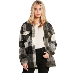 Silent Sherpa Plaid Jacket