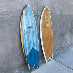 Wood Fish 5'10 Surfboard - Teal