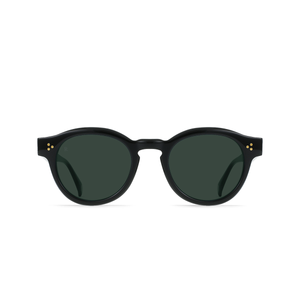 Zelti Sunglasses in Recycled Black/Green Polarized