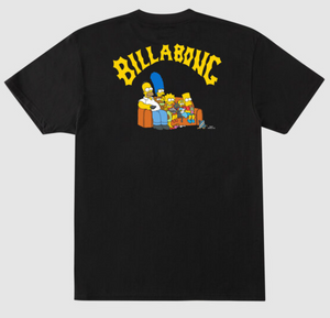 Boys' (10-16) The Simpsons x Billabong Family Couch Organic SS Tee