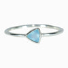 Triangle Chalcedony Ring