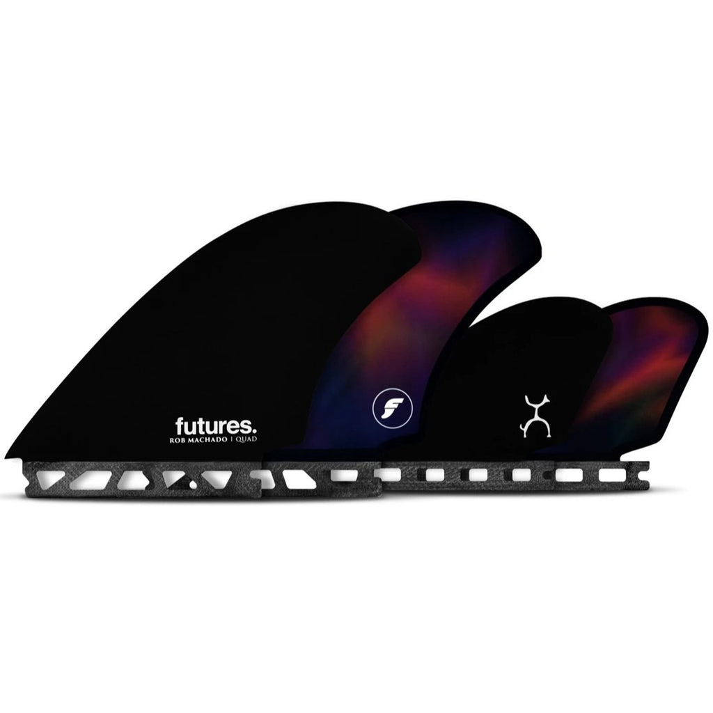 Futures Rob Machado Quad Fin - Black Swirl