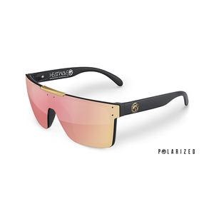 Quatro Sunglasses in Polarized Rose Gold