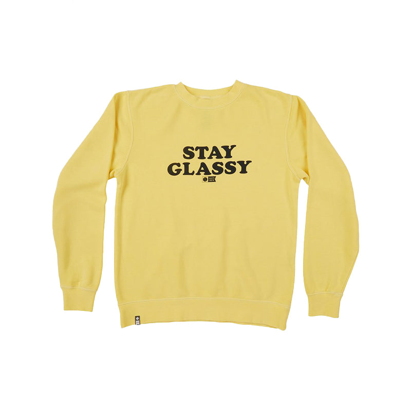 Women's Stay Glassy Sunshine Boyfriend Crewneck Sweatshirt