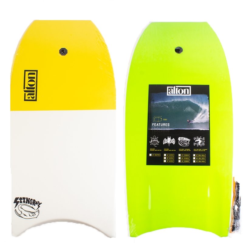 Sting Ray 42" Bodyboard Yellow/White - 2022