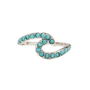 Stone Wave Toe Ring