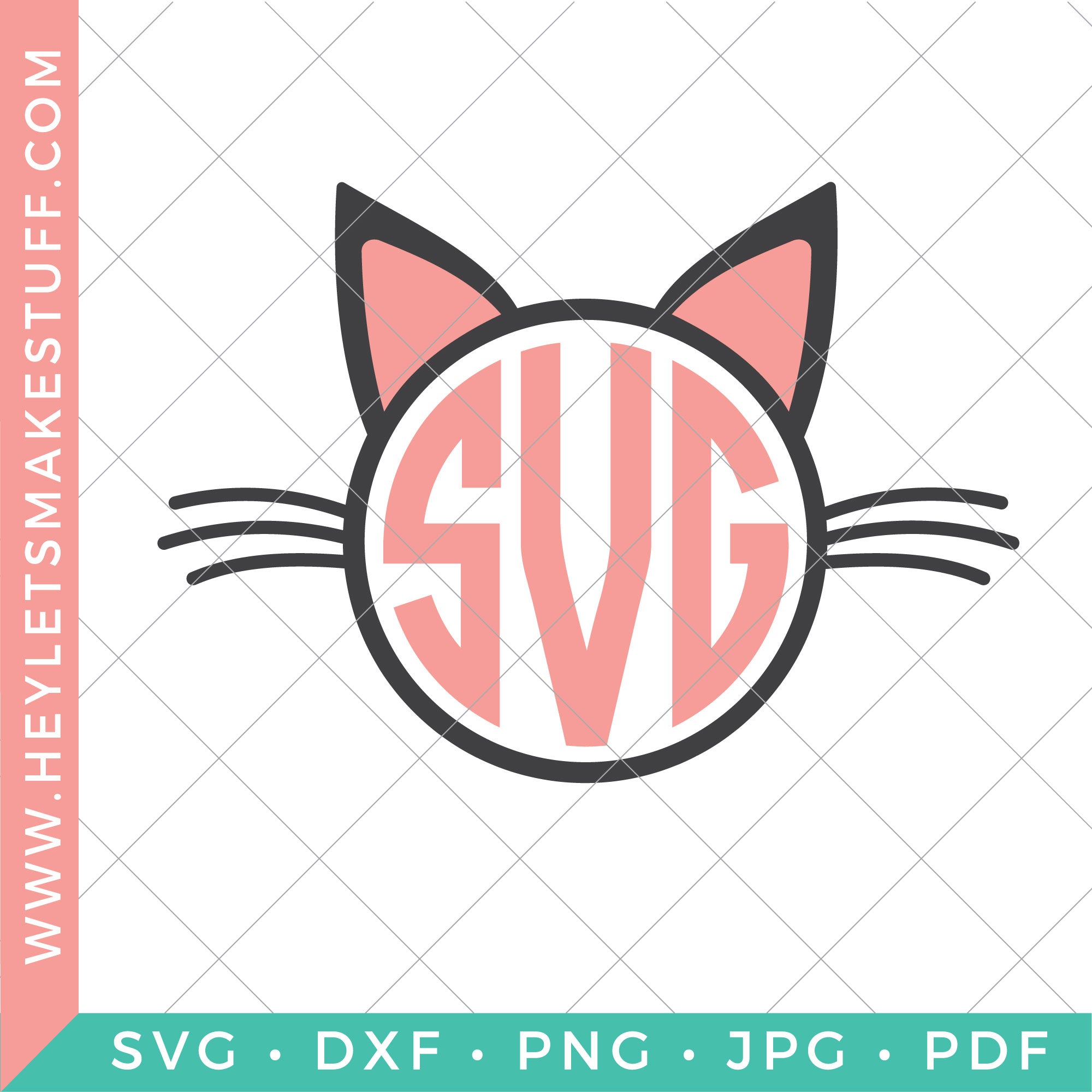 Download Free Cat Monogram Free Monogram Frame Svg Files Hey Let S Make Stuff