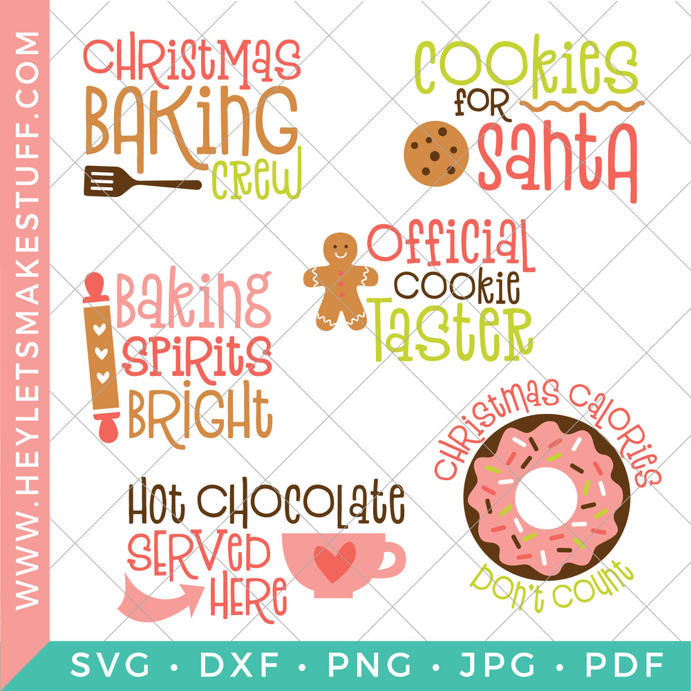 Download Christmas Baking Svg Bundle Hey Let S Make Stuff SVG Cut Files