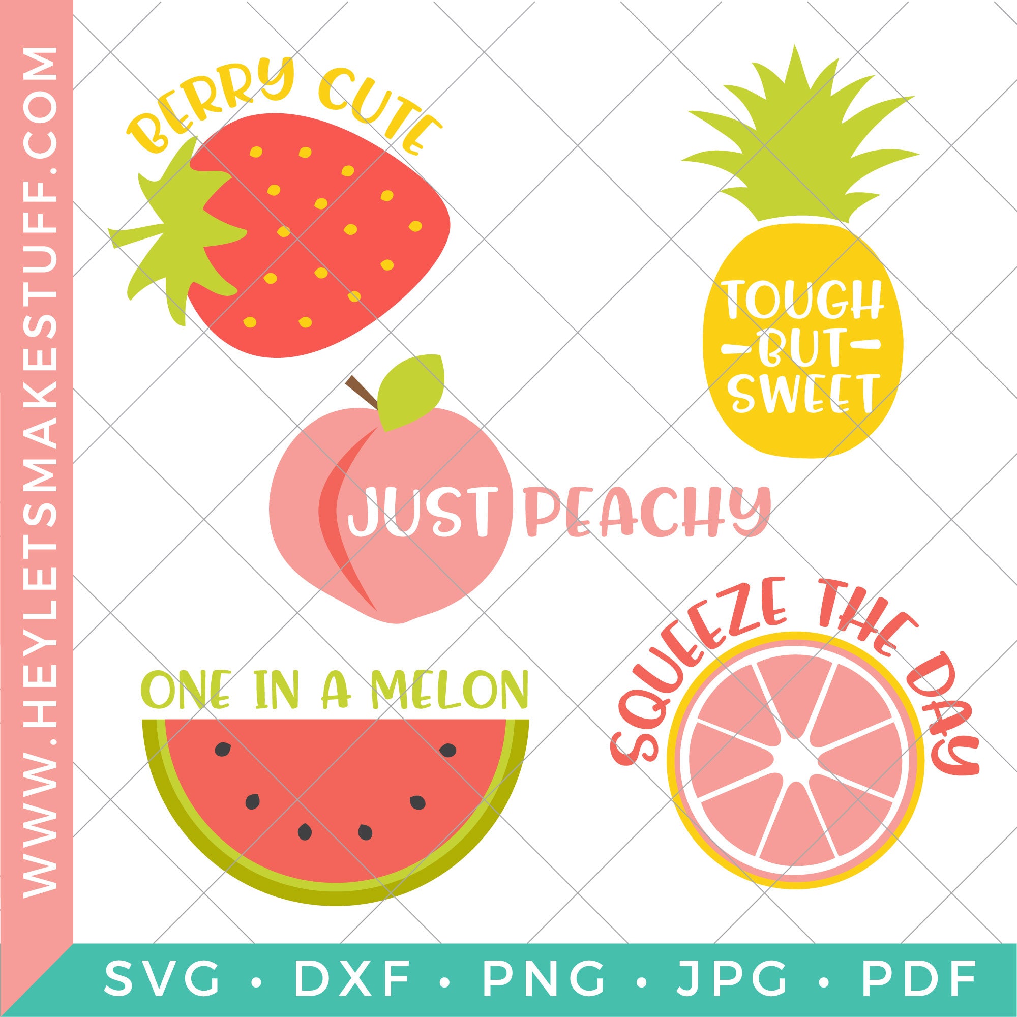 Download Cute Fruit Svg Bundle Hey Let S Make Stuff SVG, PNG, EPS, DXF File