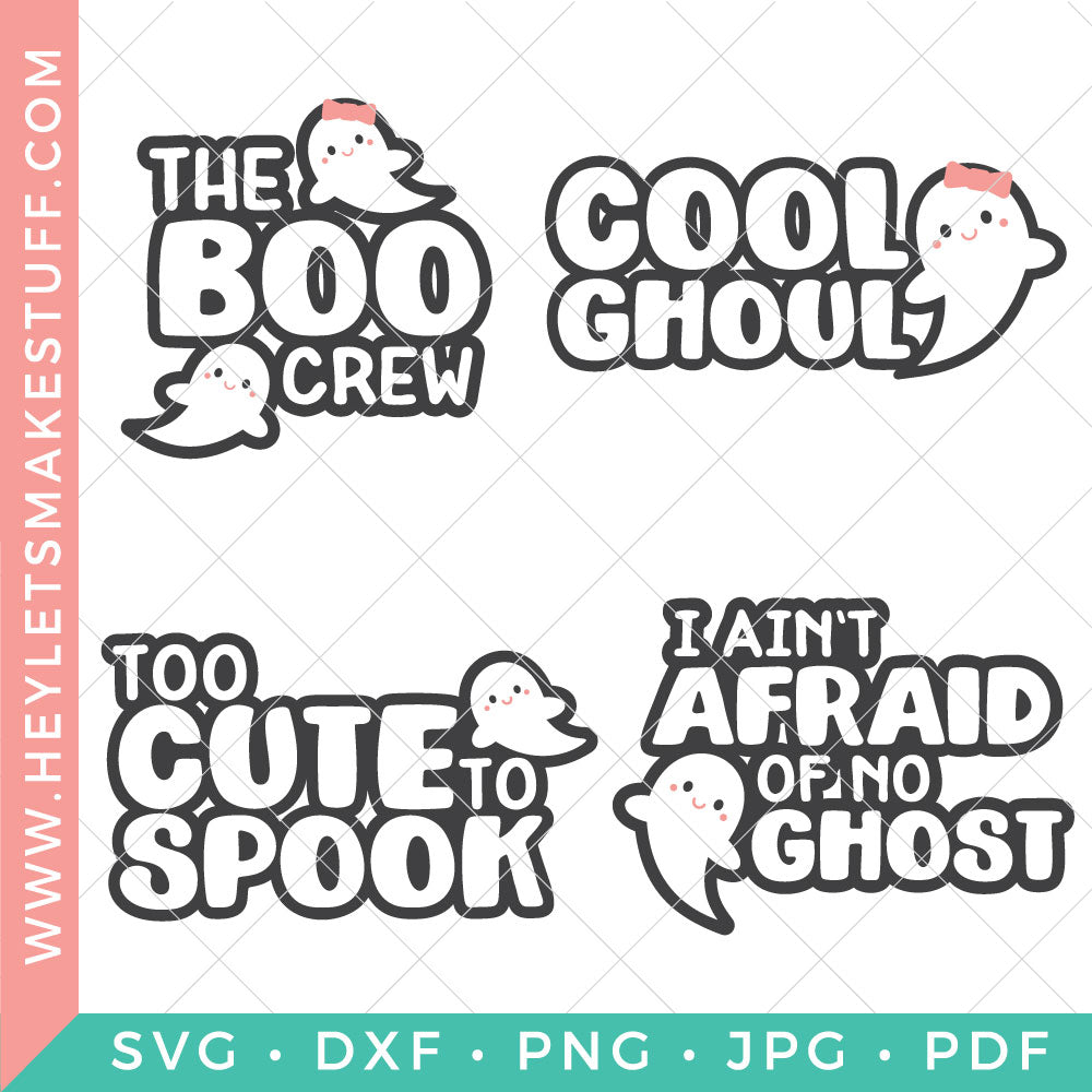 Ghost Svg Bundle Hey Let S Make Stuff