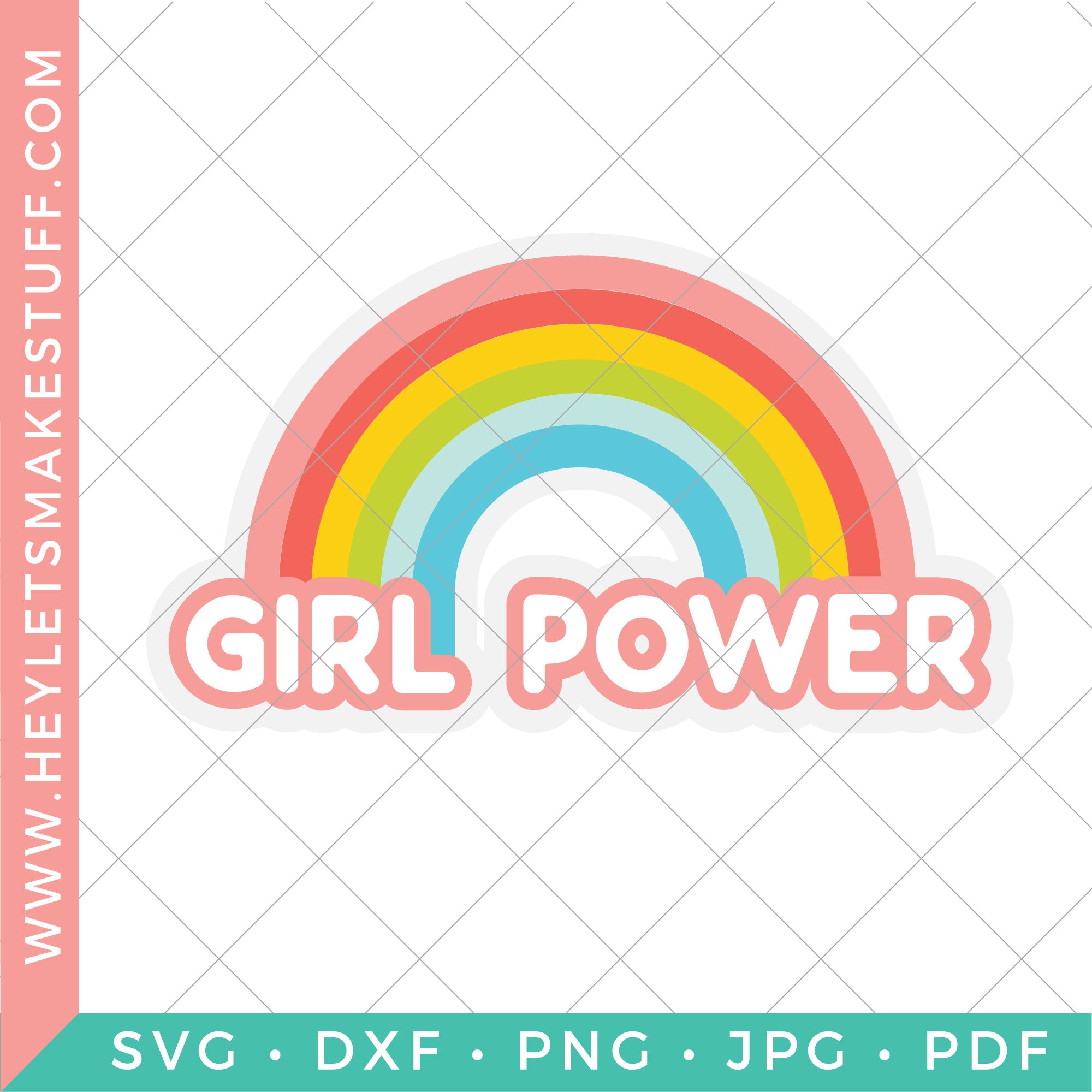 Download Free Girl Power Svg Free Rainbow Cut Files