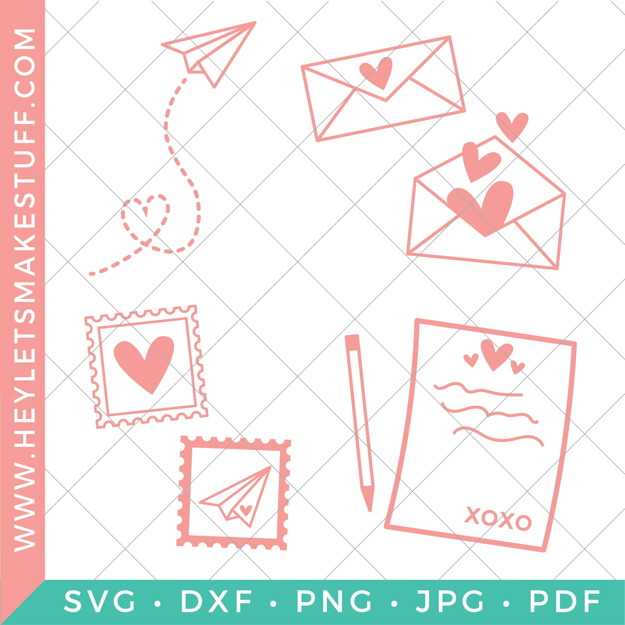 Love Letters Svg Bundle For Valentine S Day Hey Let S Make Stuff