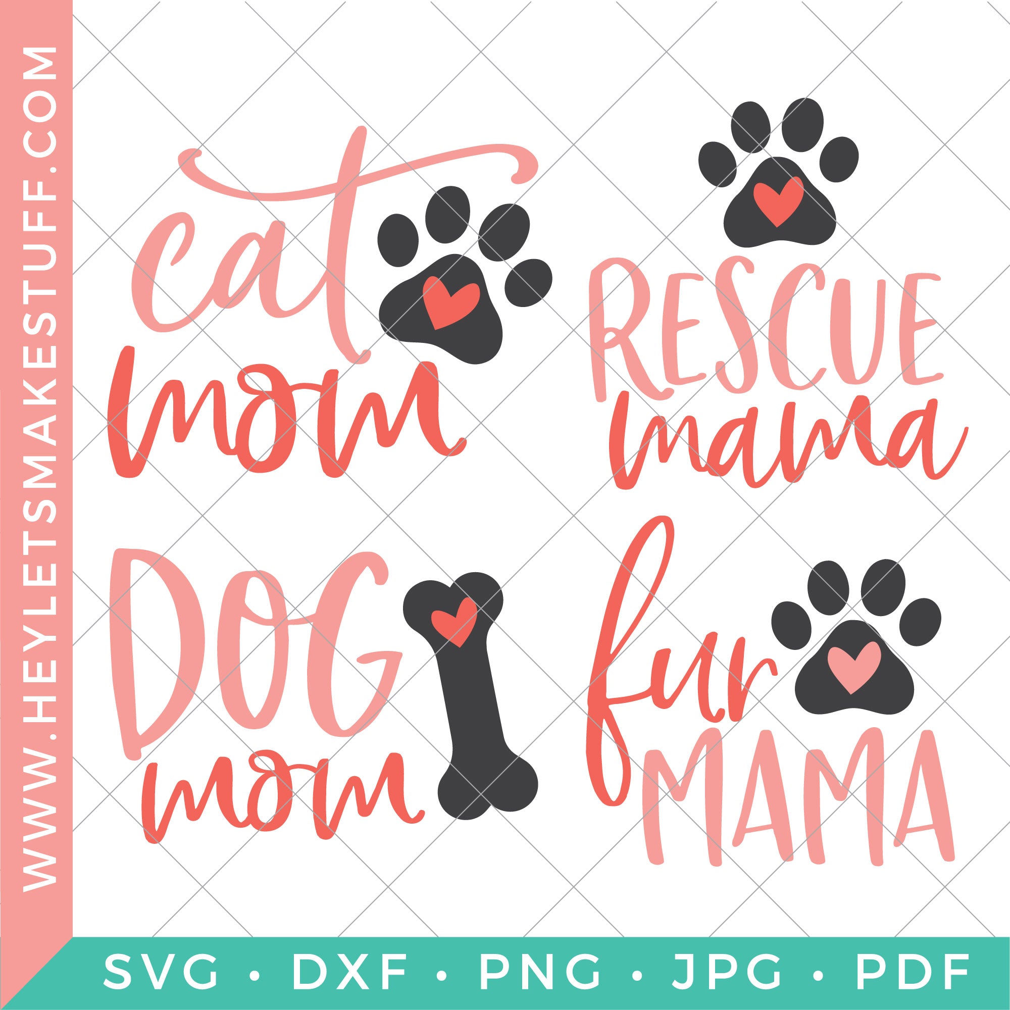 Download Cat And Dog Mom Cut Files Clip Art Hey Let S Make Stuff