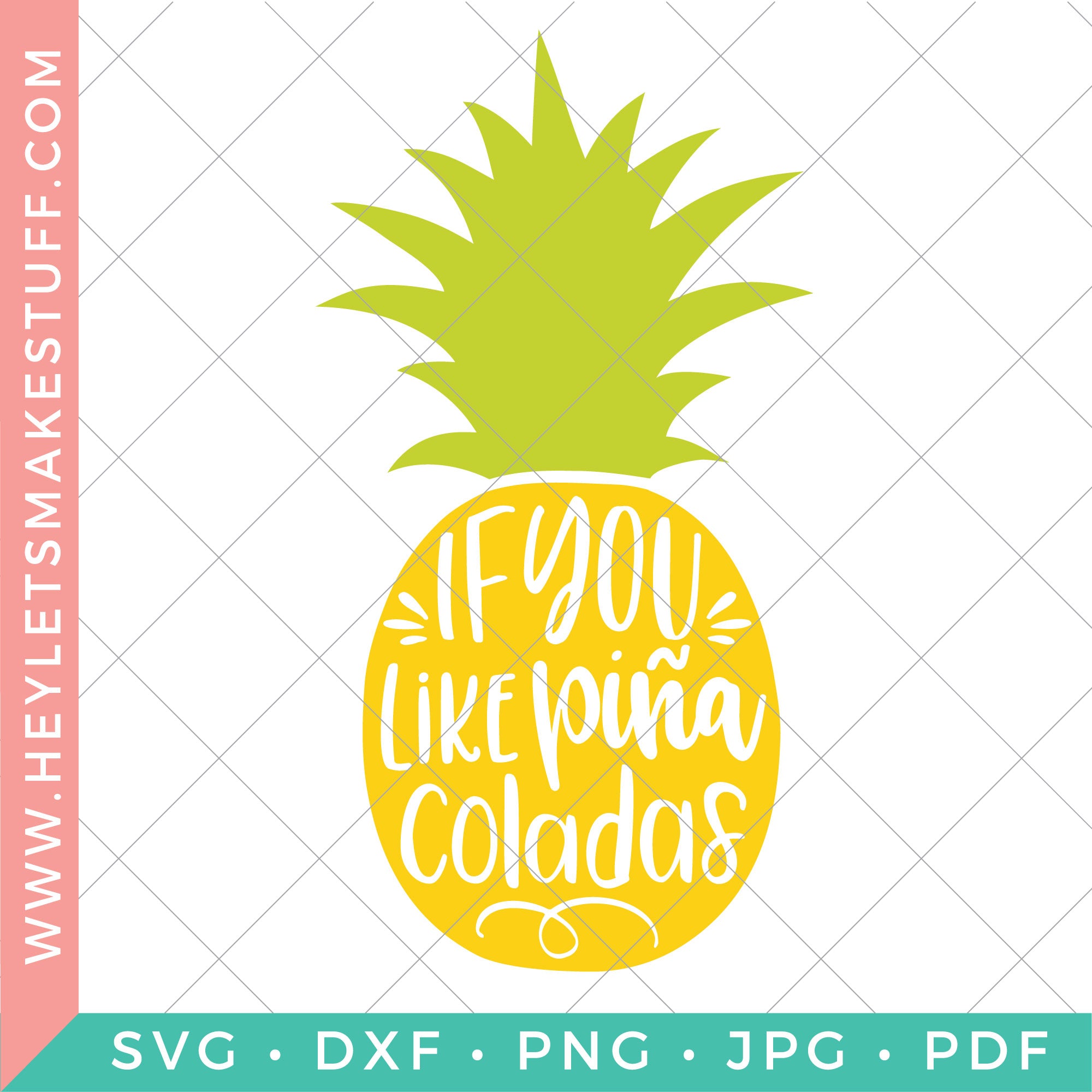Pina Colada Pineapple Svg For Tropical Crafts And Summer Projects