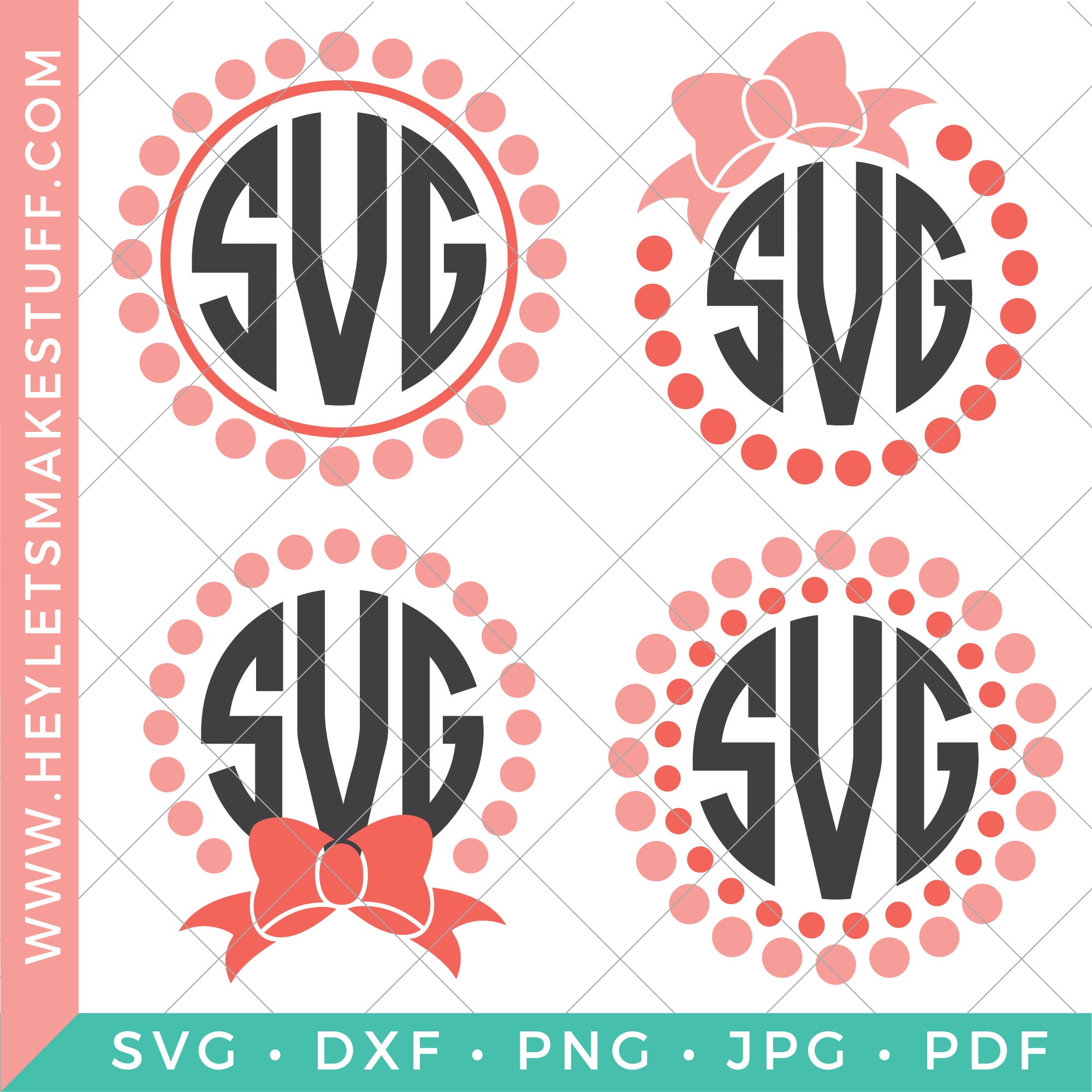 Download Pearl Monogram Svg For Cricut And Silhouette Hey Let S Make Stuff