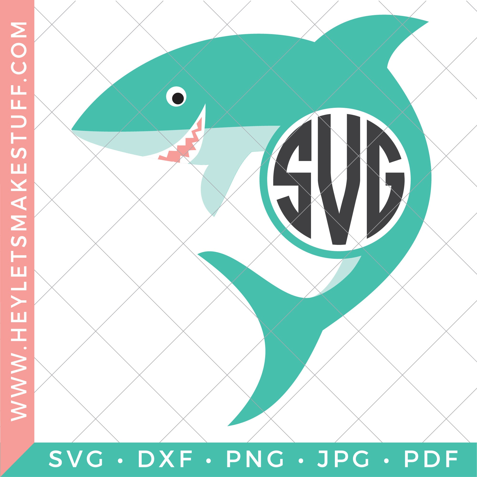 Download Shark Monogram Svg Hey Let S Make Stuff