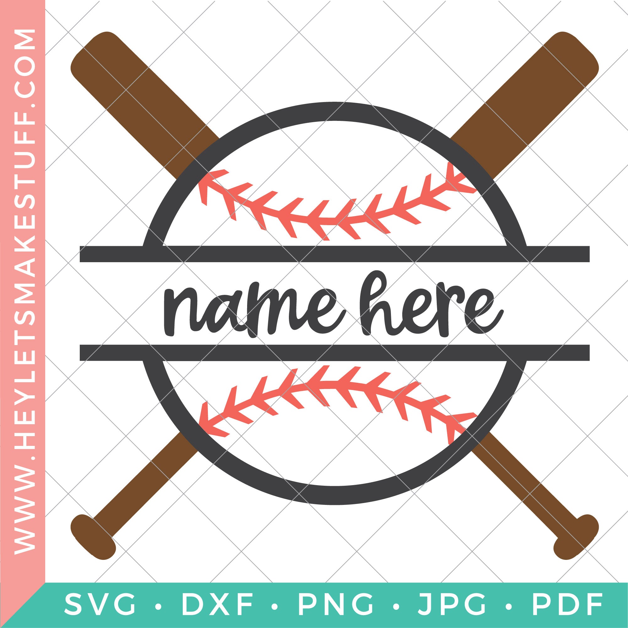 Download Baseball Monogram Svg File Hey Let S Make Stuff