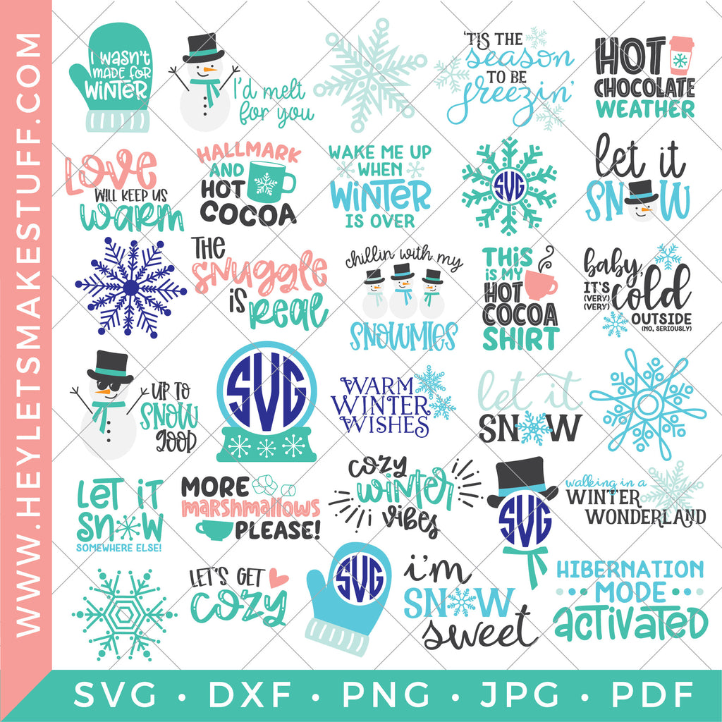 Download Big Winter Bundle 30 Svg Files Hey Let S Make Stuff