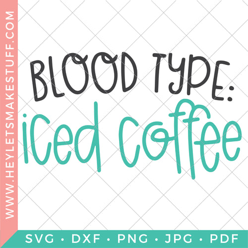 Coffee SVG Latte SVG Cold Brew Svg Frappucinno SVG Iced Coffee 