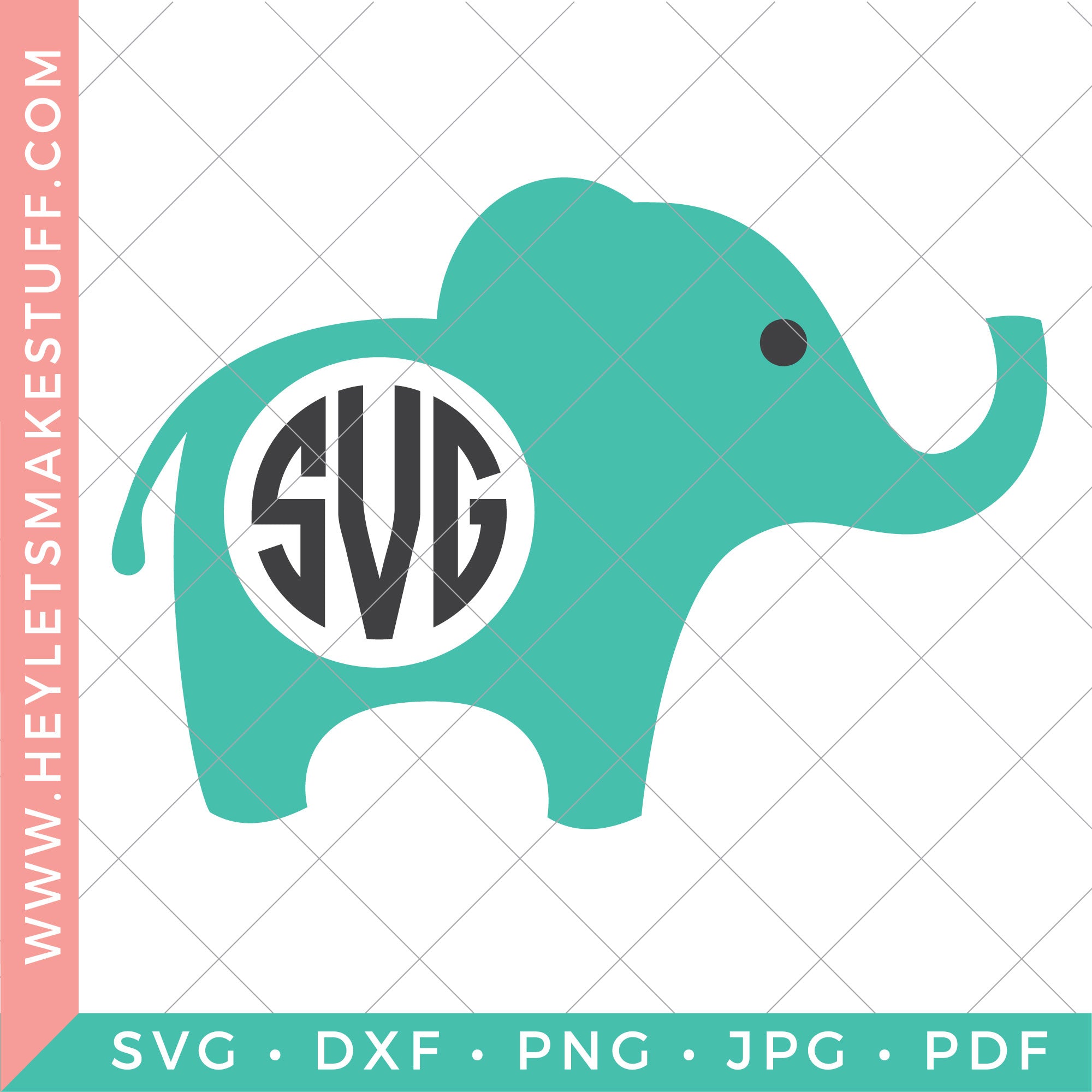 Download Elephant Monogram Svg Hey Let S Make Stuff