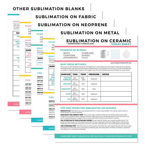 The Ultimate Guide to Sublimation Crafting eBook – Hey, Let's Make Stuff