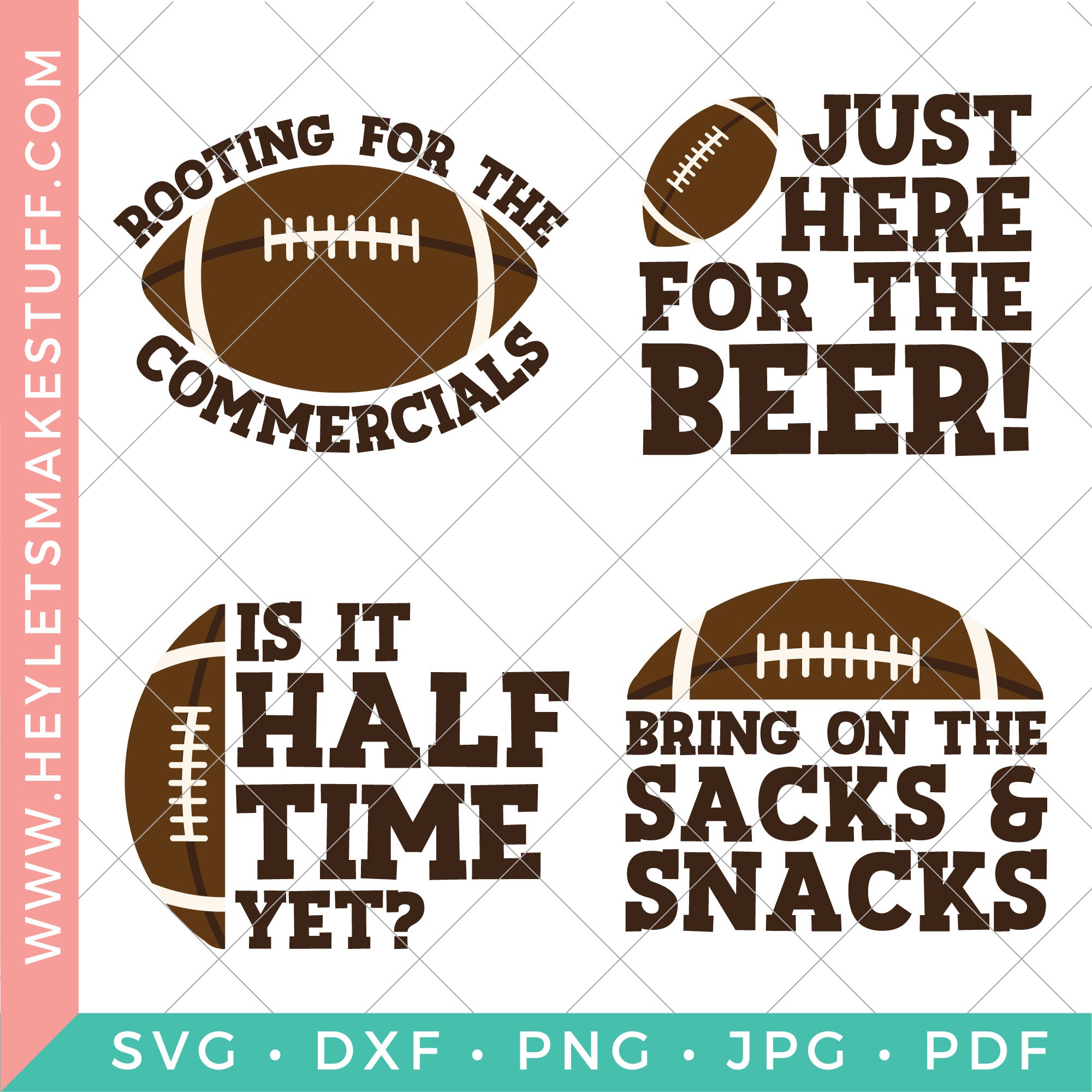 Super Bowl Svg Files For Game Day Hey Lets Make Stuff