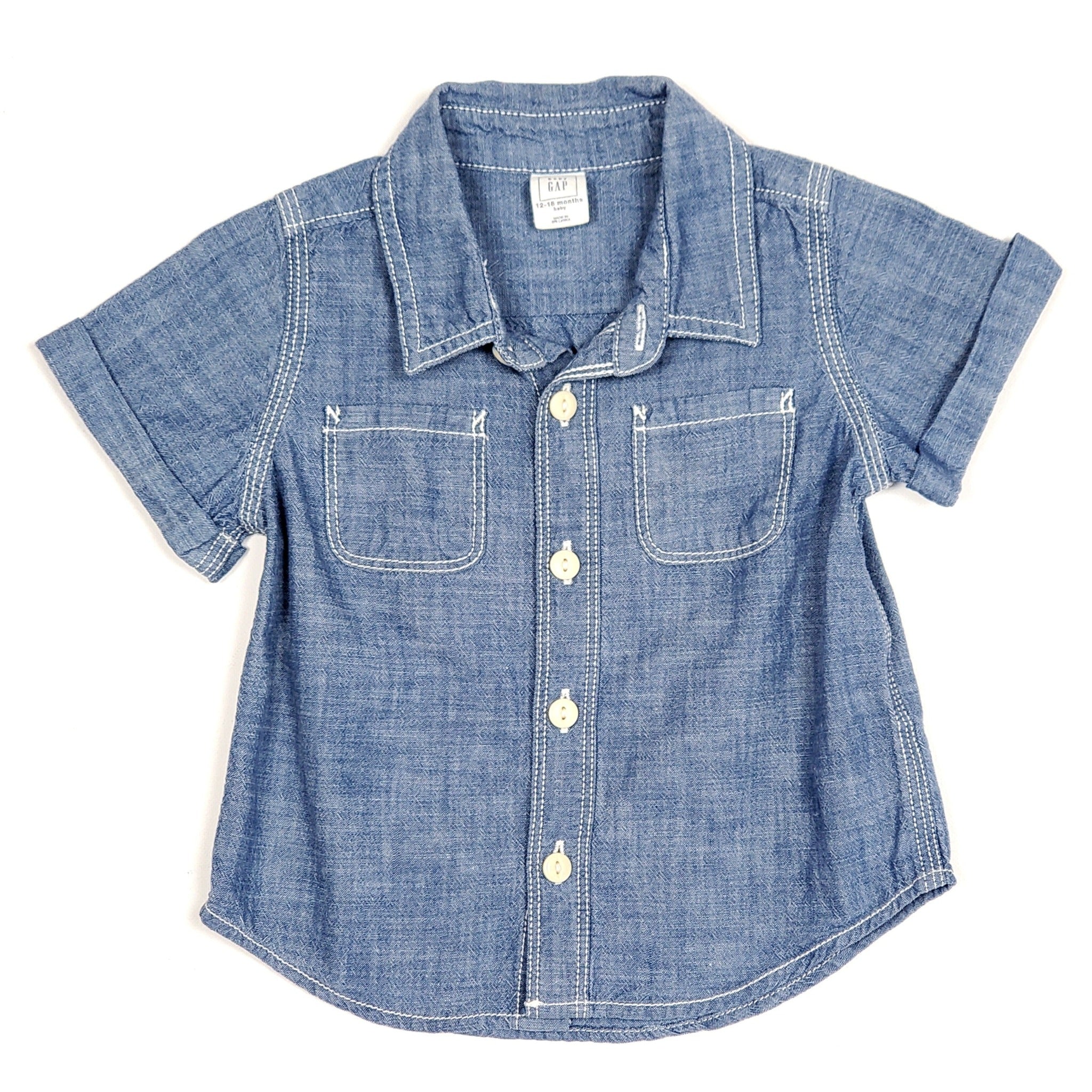 Amazon.com: Kids Boys Short Sleeved Dress Shirt Button-Down Collar Cropped  T Shirt School Shirt with Chest (Blue, 6-12 Months): Clothing, Shoes &  Jewelry