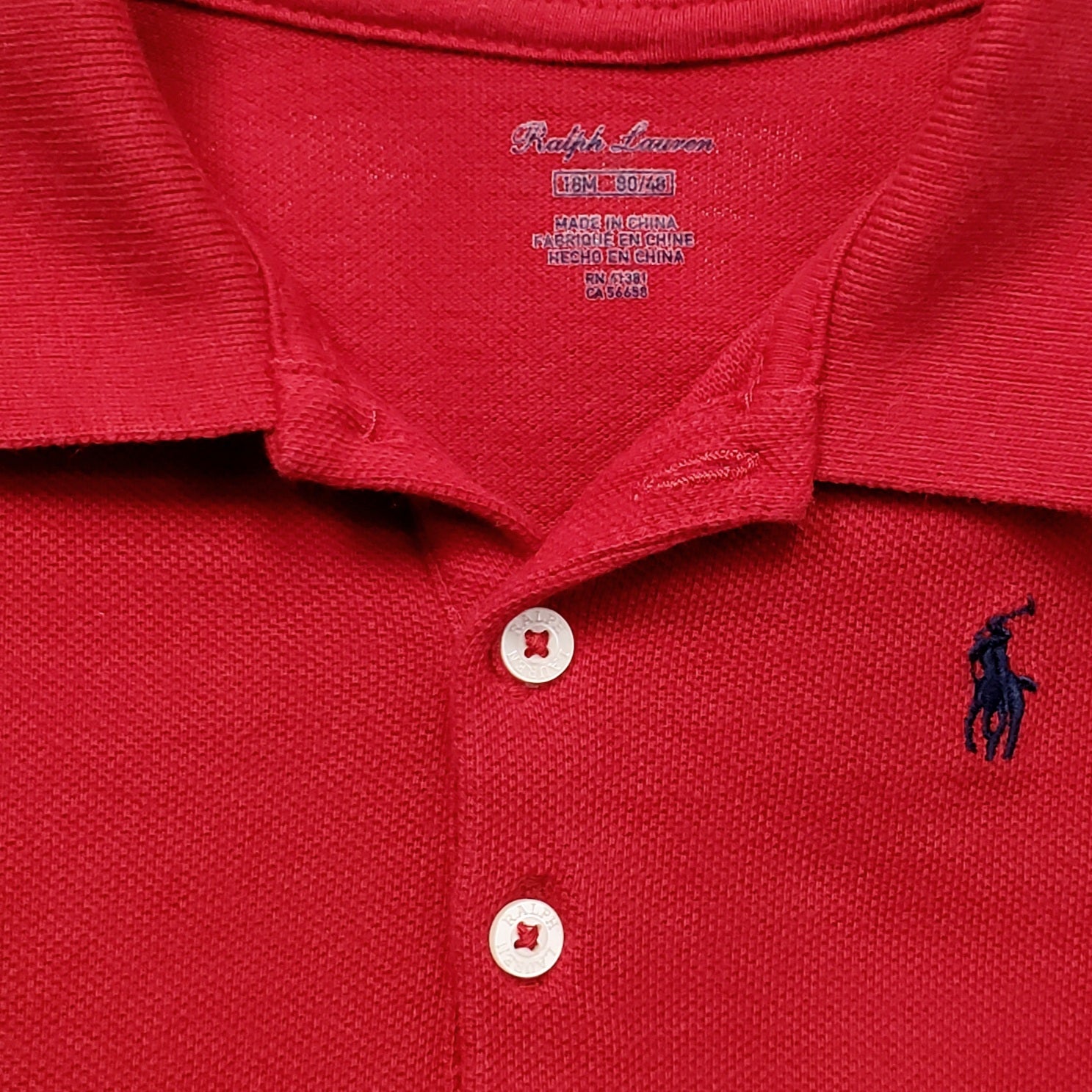 Ralph Lauren Red Girls Peplum Polo Shirt 18M – Noiram Kids Boutique