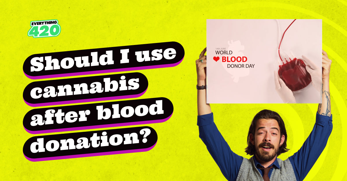 Should I use cannabis after blood donation?