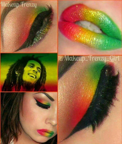 rasta makeup looks