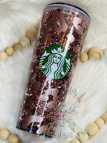 Starbucks Tumbler Valentines Glitter Snowglobe Liquid Filled and perso – My  Life in Colors