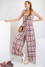 Load image into Gallery viewer, Easel Easy Plaid Wide Leg Cami Jumpsuit - Sensual Fashion Boutique
